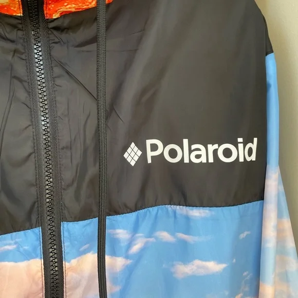 Polaroid Mountain Print Windbreaker Jacket, Men’s Medium - Picture 2 of 9